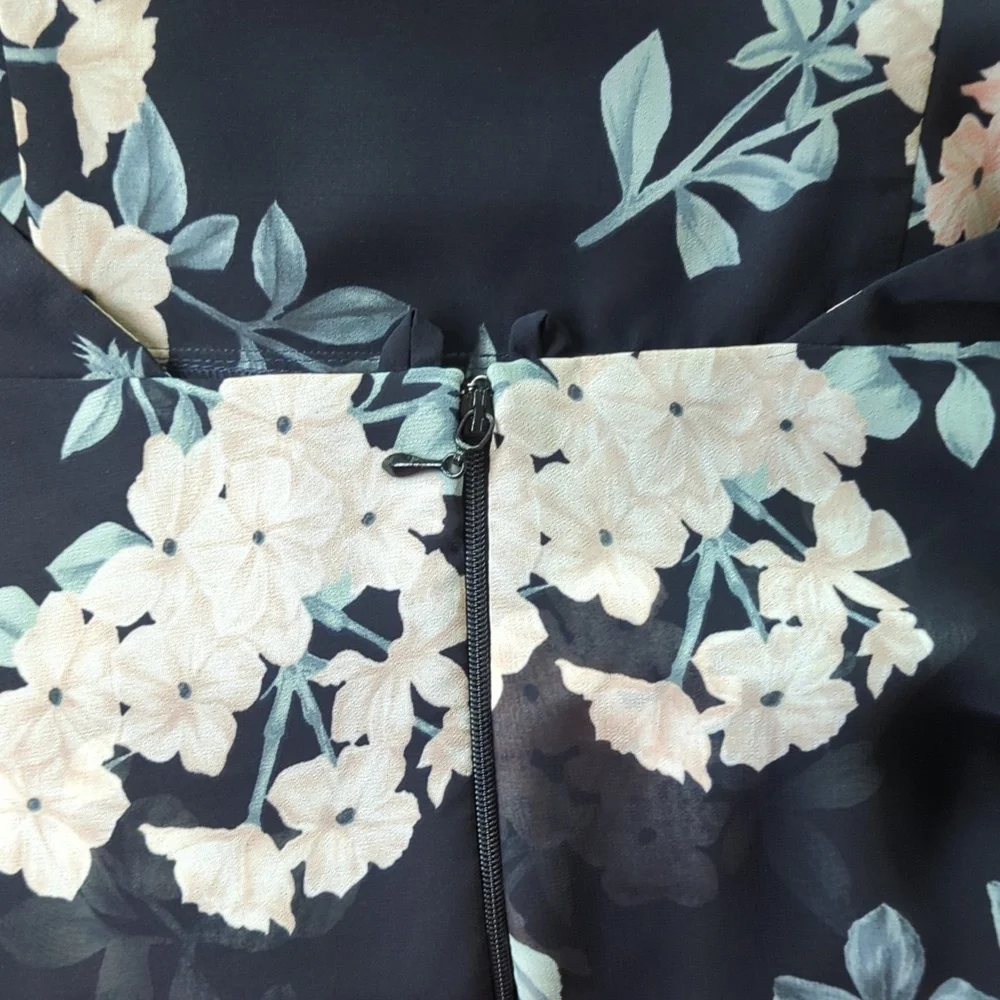 Show Me Your Mumu Calypso Ruffle‎ Dress Size Large Black Floral Tiered